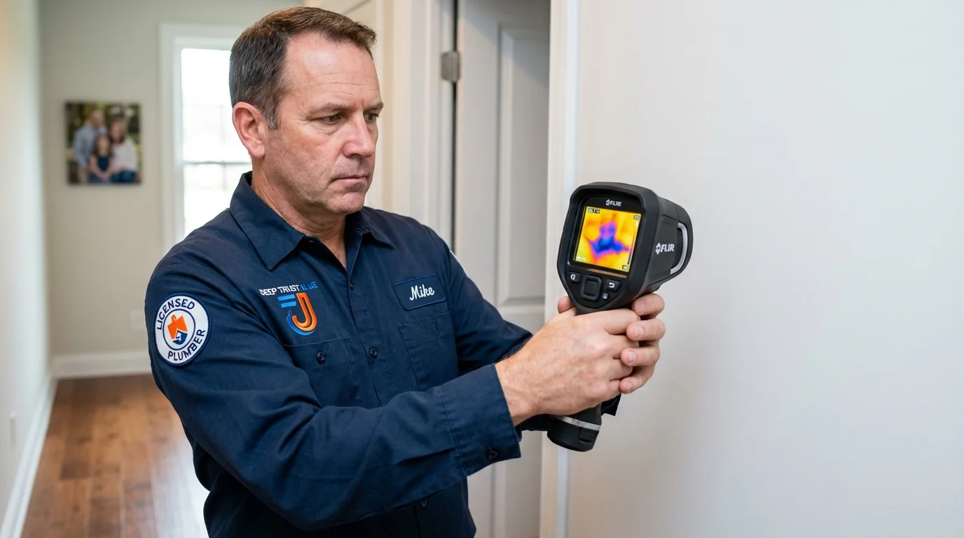 Thermal imaging leak detection by Johns Plumbing LLC in Clearlake